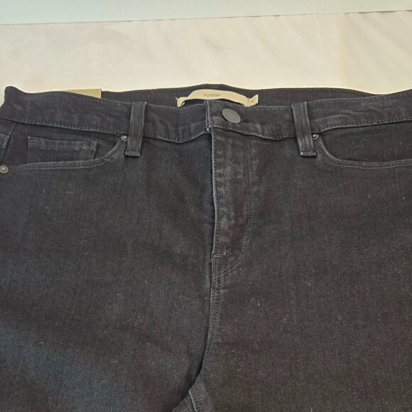 HUDSON Nico Mid-Rise Super Skinny Jean Sz 31 Black - Picture 6 of 14